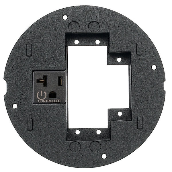 Hubbell Wiring Device-Kellems SystemOne, Sub-Plate, Recessed Opening (1) Extron Single MAAP or (2) Single AAP Series Adapter Plates or FSR IPS plates, Controlled Single 20A, 125V S1SPEXT2C - main